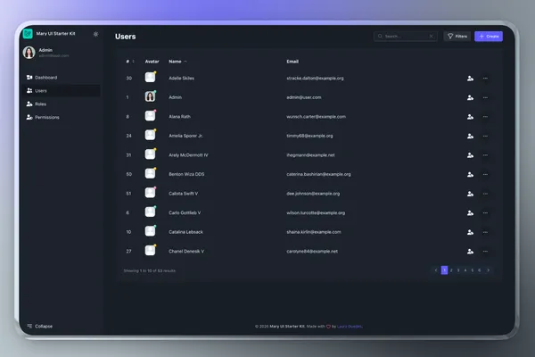 Mary UI Laravel Starter Kit