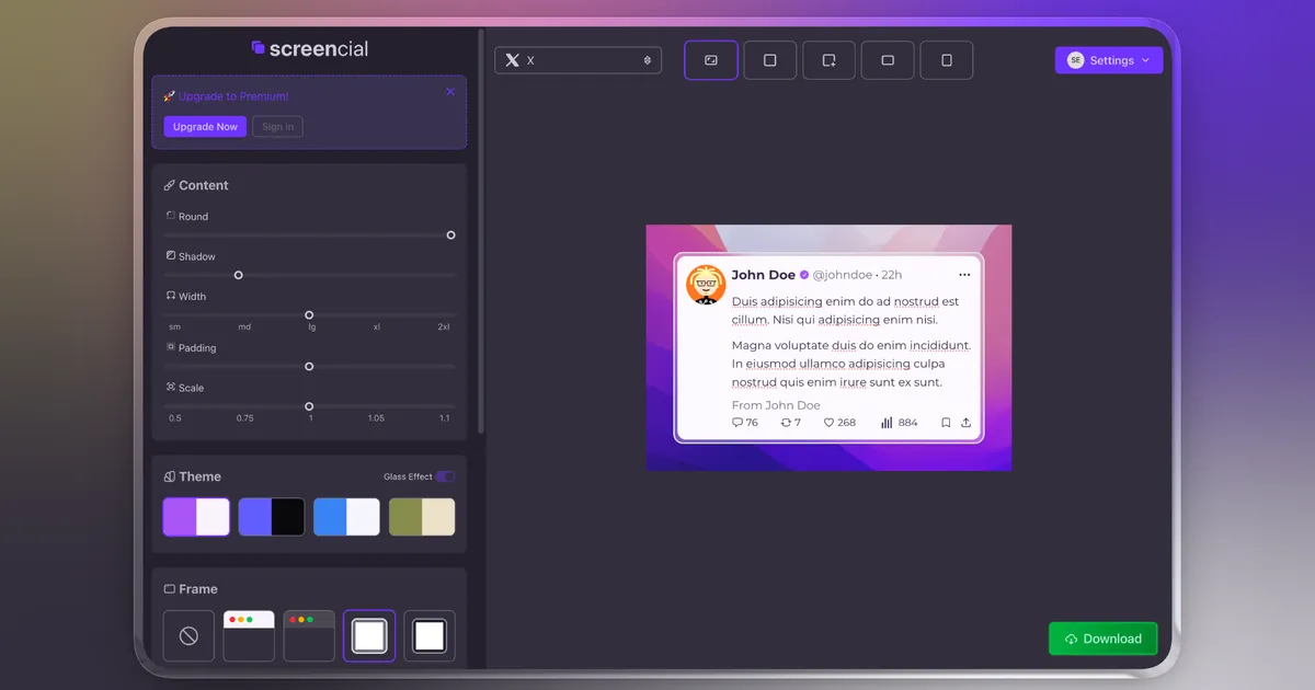 Screencial
